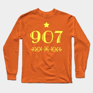 Alaska 907 in Yellow Long Sleeve T-Shirt